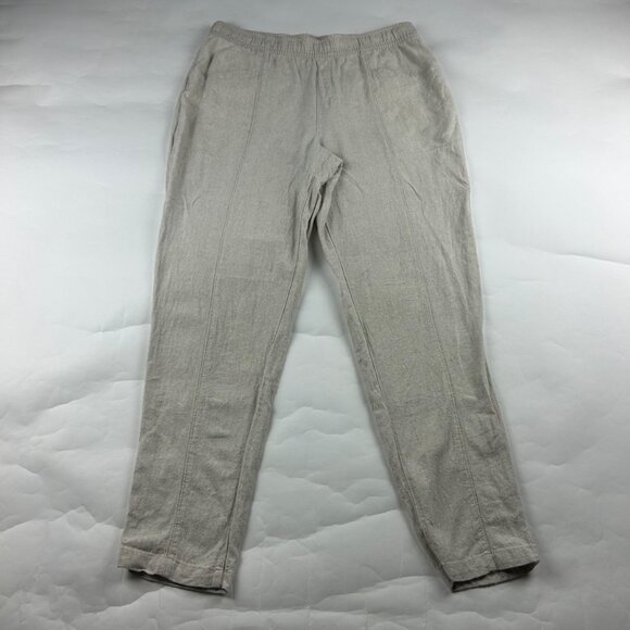 Old Navy Pants - TALL Old Navy Flax Linen Blend High Rise Slim Leg Ankle Pant LT